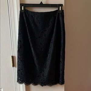 Lilly Pulitzer, Size 0, Black Lace Skirt